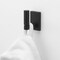 Gliderite Hardware Alpine Collection Robe Hook Matte Black Bathroom Hardware 9030-SQ-MB-1 - alternate 2