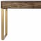 Homeroots Shades of Brown and Gold Reclaimed Wooden Desk 402029 - alternate 3