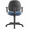 Lorell Task Chair, 17.30" to 22.40", Adjustable Arms, Blue LLR80006 - alternate 2