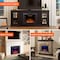 Edendirect 30.51-in W Black Wall mount LED Wall-mount Electric Fireplace with Remote Control Included ZR-EF28T - alternate 2