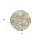 Homeroots 8' Taupe And Ivory Round Abstract Washable Indoor Outdoor Area Rug 609842 - alternate 4