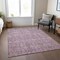 Homeroots 5' X 8' Lavender and Ivory Floral Washable Non Skid Indoor Outdoor Area Rug 564342 - alternate 4