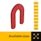 Brixwell 1/8in x 2in Plastic Horseshoe Shim Red, 200PK PHS82-XCP200 - alternate 8