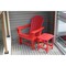 Newtechwood St Charles Ruby Red Plastic Outdoor Side Patio Table P013-703 - alternate 2