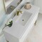 James Martin Vanities 47.3'' Single Vanity, Glossy White, Champagne Brass Base w/ Glossy White Composite Stone Top 805-V47.3-GW-CB-GW - alternate 2