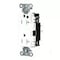 Hubbell Wiring Device-Kellems Straight Blade Receptacle, 5-20R, 20 A, 125V AC, 2 Pole, 3 Wire, Surface Mount, Grounded HBL2182STWTR - alternate 2