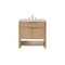 James Martin Vanities Solene 36" Single Vanity, Seaside Oak, w/ 3 CM Siberian Silestone Top D225-V36-SSO-3SFR - alternate 1