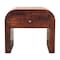 Homeroots 16" Brown Solid Wood One Drawer Nightstand 651736 - alternate 1