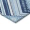 Homeroots 9' X 12' Navy Blue Aqua And Ivory Tribal Washable Indoor Outdoor Area Rug 598140 - alternate 2
