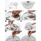 Jonathan Y Malia 12" 1-Light Traditional Transitional Iron LED Flush Mount, Chrome/Clear, 2PK JYL9901A-SET2 - alternate 3
