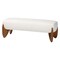 Baxton Studio Vinicio Mid-Century Modern Cream Boucle and King 2-Piece Bedroom Set 254-14063-14001-ZORO - alternate 4