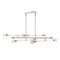 Jonathan Y Ikon 63" 8-Light Modern Vintage Arm-Adjustable Iron Linear LED Pendant, Chrome JYL7599A - alternate 4