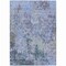 Homeroots 5' X 8' Blue And Dark Gray Abstract Washable Indoor Outdoor Area Rug 605537 - alternate 4