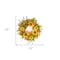 Homeroots 22" Green And Yellow Summer Sunflower Artificial Wreath 516078 - alternate 3