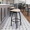 Flash Furniture HERCULES Black Ladder Back Swivel Metal Barstool - Tan Vinyl Seat XU-6F8B-LADSWVL-TNV-GG - alternate 5
