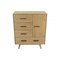 Homeroots 39" Walnut Solid Wood Four Drawer Gentlemans Chest 473078 - alternate 2