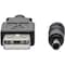 Tripp Lite USB to DC Power Cable M/M USB-A to 3.5 x 1.35mm DC Barrel 3ft U152-003-3P5 - alternate 3