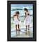 Homeroots Two Girls at the Beach 3 Black Framed Print Wall Art 406496 - alternate 1