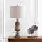 Jonathan Y Abeline 28.5" Resin LED Table Lamp, Brown Faux Wood JYL3041A - alternate 5