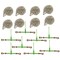 Mytee Products 8PK 5/16in- 3/8in Green Ratchet Chain Binder & 8PK 5/16in x 20ft G70 Binder Chain CBRS516x8-CH51620x8-KIT - alternate 1