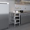 Amgood 30in D x 18in L Stainless Steel Table, Three Undershelves AMG WT-3018-3SH-Z - alternate 3
