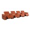 Homeroots 166" Camel Top Grain Leather Reclining Metal USB Sofa 720374 - alternate 3