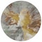 Homeroots 8' Gold And Gray Round Abstract Washable Indoor Outdoor Area Rug 615610 - alternate 3
