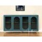 Homeroots 60" Teal Blue Ribbed Texture Sideboard with Four Doors 568416 - alternate 1