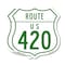Signmission Route Marker Shield Sign Us 420, 18 inch X 18 inch, Plastic Sign, 2PK SHI-P-2PACK-18-477 - alternate 1