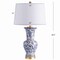 Jonathan Y Leo 28.5" Chinoiserie LED Table Lamp, Blue/White JYL5014A - alternate 3