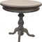 Homeroots 25" Natural Solid Wood Round Pedestal End Table 632708 - alternate 3