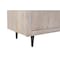 Homeroots 92in Ivory Carved Geometric Distressed Solid Wood Enclosed and Open Storage TV Stand 489508 - alternate 2