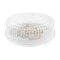 Smarty Had A Party 18 in White Round Plastic Trays with Lids, 25PK 9928WHCS-CASE - alternate 3