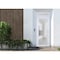 Vdomdoors Front Exterior Prehung FiberGlass Door Frosted Glass / Manux 8102 White Silk / Transom Window / Off MANUX8102EXD-WS-W30 x H80+14-LH - alternate 2
