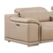 Homeroots Beige Leather Modular L Shaped Seven Piece Corner Sectional With Console 643894 - alternate 2