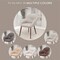 Leisuremod Elias Collection Modern Dining Chair in Light Grey Velvet, 4PK EDC21LGR-4 - alternate 4