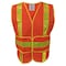 Ironwear Hi-Vis Safety Vest M - XL Chevron Back, , Hook & Loop w/Wraparound Closure 1235-MD-XL - alternate 1