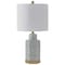 Jonathan Y Diana 23.5 in. Traditional Classic Ceramic and Metal Ginger Jar LED Table Lamp, Green/White/Brass Gol JYL3050D - alternate 4