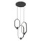 Z-Lite Saros Matte Black 3 Light Chandelier 4101-3MB-LED - alternate 3