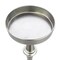 Homeroots Brushed Silver Finish Drink Size Accent Table 384133 - alternate 2