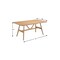 Homeroots 63" Natural Solid Wood Dining Table 623355 - alternate 4