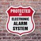 Signmission Security Alarm Shield Sign Protected By, 6 inch X 6 inch, Plastic Sign, 2PK SHI-P-2PACK-6-460 - alternate 2