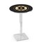 Holland Bar Stool Co 42" Chrome Boston Bruins Pub Table, 36" dia. Top L217C4236BosBru - alternate 1