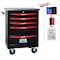 Wrightmaster 22 in. W x 13.6 in. D 5-Drawer Metal Roller Cabinet Tool Chest in Black ZR-245250 - alternate 4
