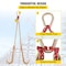 Vevor 5/16"x2' G80 Tow Chain J Hook V-Chain Bridle Grab & T Hook Wrecker 10800lb TJ5/16*2FT-A2 - alternate 4