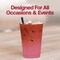 Smarty Had A Party 12 oz. Clear Red Disposable Plastic Party Cups, 240PK 512C-RD-CASE - alternate 2