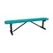 Leisure Craft 6' Standard Bench With No Back, Perforated Metal, Portable, Teal B6XPP-PERF-TEAL - alternate 1