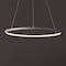 Jonathan Y Brice 23.75" Modern Contemporary Metal Round Dimmable Integrated LED Pendant, Gray JYL7203E - alternate 3