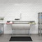Koolmore 90 in. Three Compartment Commercial Sink Bowl Size 18x18x14 Stainless-Steel with 2 Drainboards KM-SC181814-18B3 - alternate 4