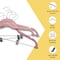 Lifemaster Velvet Pants Hangers, Adjustable Clips, 360 Deg Swivel Hook, Non-Slip, Holds 10 lbs, Pink, 30PK LMVSH30PK - alternate 2